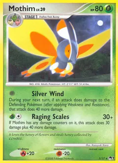 POP Series 7 Mothim [Holo] Pokémon card